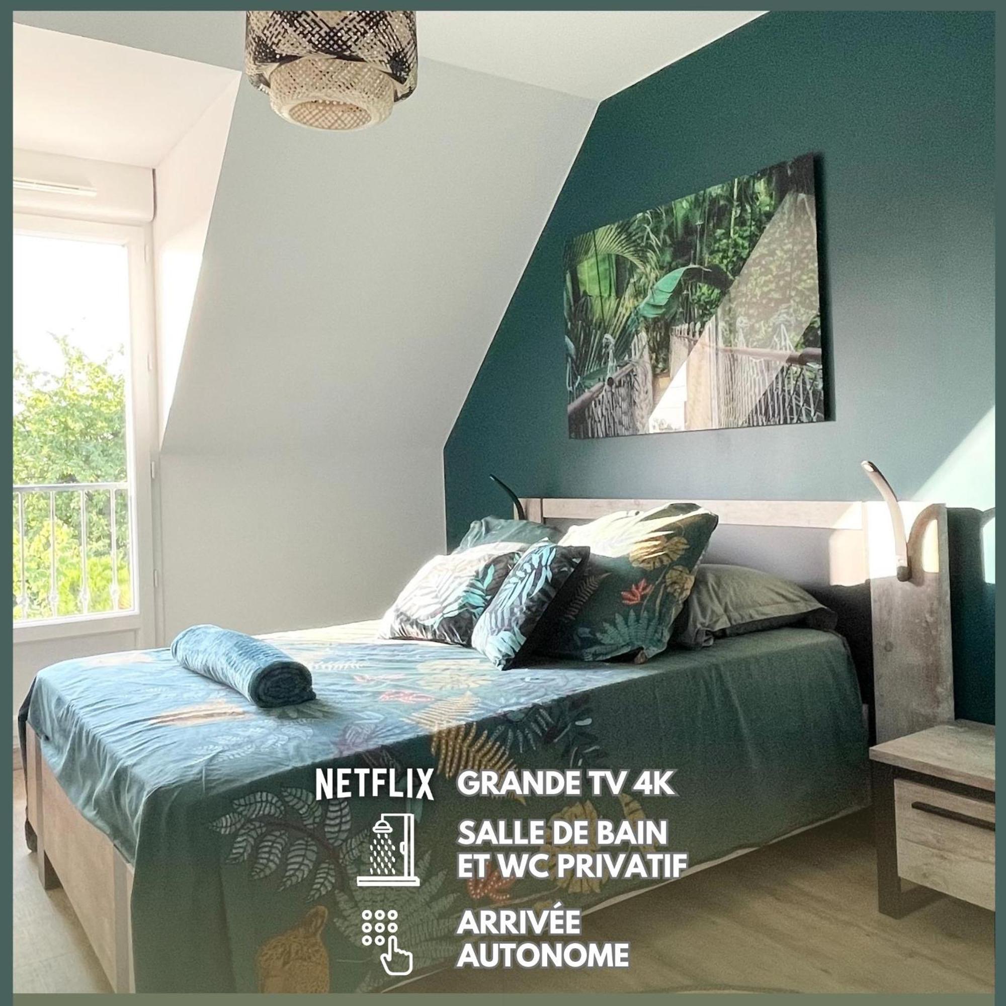 Chambre Evasion - Sdb Wc Privatif - Entree Autonome - Grande Tv Netflix Compiegne Ngoại thất bức ảnh